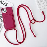 INORCO Zaščitna torbica za iPhone 14 Case Tekoči silikonski ovitek za telefon proti padcu z režo za kartice, trak, (22037109) | Shoptok.si