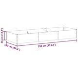  Vrtna visoka greda 290 x 100 x 36 cm Cinkana jeklena, (5000287832) | Shoptok.si