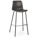 Tamno siva podstavljena barska stolica (visine sjedala 75 cm) Kyra –
