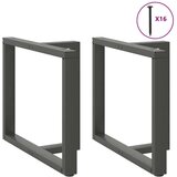  Noge za jedilno mizo v obliki črke T, 2 kosa, antracitne, 90x35x(72-73) cm, jeklo | Shoptok.si