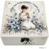  Personalizirane unikatne škatle spominov za prvo obhajilo - 7. 16x16x10cm - 165210 | Shoptok.si