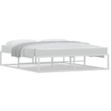 Maison Chic Posteljni okvir - Dvoposteljna postelja - Zakonska postelja brez vzmetnice bel 160x200 cm kovinska-J3509, (21767248) | Shoptok.si