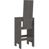vidaXL barski stolci 2 kom sivi 40 x 42 x 120 cm od masivne borovine | shoptok.hr