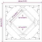  Cvetlično korito srebrna 30 x 30 x 75 cm Nerjaveče jeklo, (5000207385) | Shoptok.si
