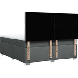  Krevet s oprugama i madracem tamnosivi 200 x 200 cm od tkanine | shoptok.hr