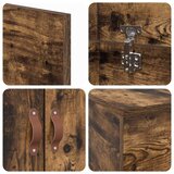  Postelja z dodatnim prostorom za shranjevanje, dimenzije 90x200 cm, prekajena hrastovina | Shoptok.si