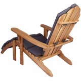  Vrtna stolica Adirondack s osloncem za noge Prirodna | shoptok.hr