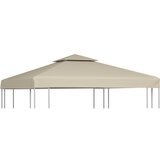 vidaXL Nadomestna streha za paviljon 310 g/m² bež 3x3 m Cene