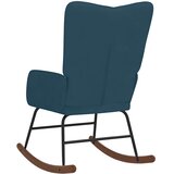  Stolica za ljuljanje plava baršunasta | shoptok.hr