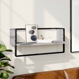  Zidna polica s prečkom boja hrasta sonome 65 x 25 x 30 cm | shoptok.hr