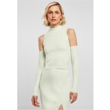 Urban Classics Ladies Rib Knit Cut Out Sleeve Longsleeve lightmint Cijene
