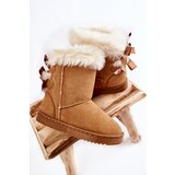 Boto Children's Insulated Snow Boots With Bows Beige Funky | ePonuda.com