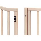  Vrata za pse s vratašcima 12 panela sklopiva 960 cm drvo topole Smeđa 80 x 90 x 2 cm | shoptok.hr