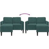SOFA 2-sjed s ležaljkom u obliku slova L tamnozelena 125 cm | shoptok.hr