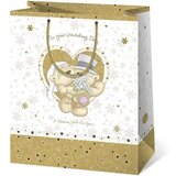 Cardex Gigantska darilna vrečka 40x56x20cm poročni motiv z medvedkoma | Shoptok.si