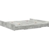  Postelja z dodatnim prostorom za shranjevanje Betonsko siva, (5000125820) | Shoptok.si