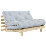 Karup Design Bela/svetlo modra raztegljiva sedežna garnitura 140 cm Roots - | Shoptok.si