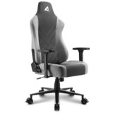 Sharkoon Gamer stol - Skiller SGS30 Fabric Grey (nastavljiva višina; nastavljiv naslon za roke; blago; jekleno podnožje; do 130 kg) | Shoptok.si