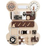 Kinder Home Montessori drvena tabla za motoriku Medved Cene