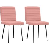 Maison Chic Jedilni stoli - Vzorci stoli 2 kosa črno umetno usnje A269, (22032777) u