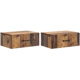  Stenski nočni omarici 2 pcs Star les 49 x 34,5 x 20 cm, (5000209562) | Shoptok.si
