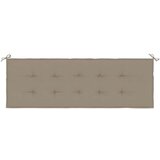  Jastuk za vrtnu klupu smeđesivi 150 x 50 x 3 cm tkanina Oxford | shoptok.hr