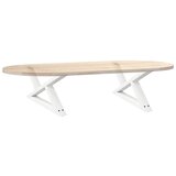  Noge za klub stolić 2 kom Bijele 70 x (30-31,3) cm Čelik | shoptok.hr