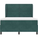 Box Postelja s podlogo z vzmetnico temno zelena 160x200 cm žamet, (22050950) Slike