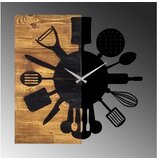 WALLXPERT Zidni sat Wooden Clock 32, Crni | Eponuda.ba
