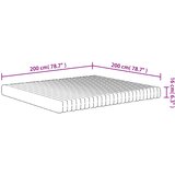  Madrac od pjene srednje mekani 200x200 cm | shoptok.hr