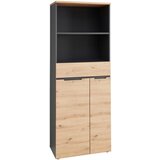Voleo ARHIVSKA OMARA barve grafita, hrast artisan | Shoptok.si