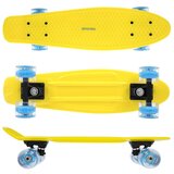 Spokey FISH Pennyboard with LED illuminated wheels, yellow | shoptok.hr