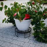 Kondela Podstavek za cvetlične lonce, kovina/črna, DEMBEL | Shoptok.si