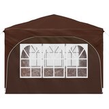  Rastezljivi šator za zabave 290 x 290 x 245 cm Smeđa | shoptok.hr