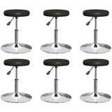 vidaXL Jedilni stoli 6 kosov črno umetno usnje Cene