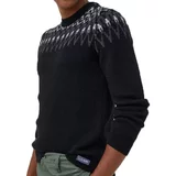Superdry Pulover s dodatkom vune za muškarce, boja: crna,