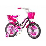 Visitor kids bicikla roza crna-hea160 cene