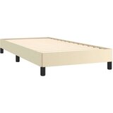 vidaXL Posteljni okvir krem 90x190 cm umetno usnje | Shoptok.si