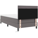 Krevet s opruga kutije s madracem Siva 90 x 200 cm Umjetna koža | shoptok.hr