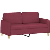  2-dijelni set sofa s jastucima crvena boja vina od tkanine | shoptok.hr