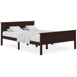 Furnova Posteljni okvir temno rjav iz trdne borovine 120x200 cm, (21937590) | Shoptok.si