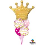 buket balona srećan rođendan sa krunom Cene