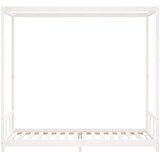  Okvir za dječji krevet bijeli 90 x 200 cm od masivne borovine | shoptok.hr