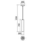  Redo 01-1659 - Luster na sajli GOSSIP 1xE27/42W/230V | Eponuda.com
