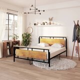 Maison Chic Posteljni okvir - Dvoposteljna postelja - Zakonska postelja kovinski 160x200 cm-J5200, (21760309) | Shoptok.si
