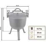 Kotao od lijevanog željeza 11l za pečenje na lovačkoj vatri BD-482 348210 | shoptok.hr