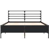  Okvir za krevet crni 140x190 cm konstruirano drvo i metal | Eponuda.ba