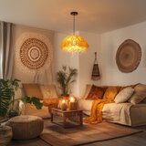  Brilagi - LED luster na sajli CERIA BOHO 1xE27/40W/230V, prečnika 40 cm, od rafije | Eponuda.com