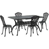  Set od 3 Crna Lijevani aluminij Veliki Dekorativni umetci | shoptok.hr