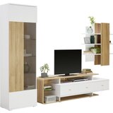 Hom`in DNEVNI REGAL, bela, barve hrasta | Shoptok.si